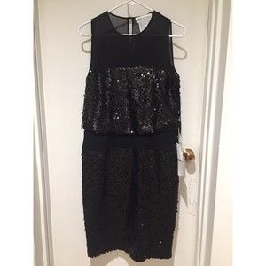 Worth Sequin Silk Dress New With Tags Size 8